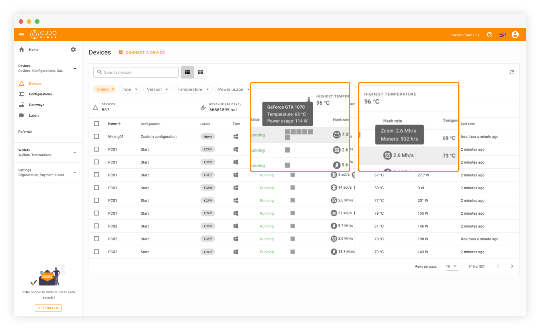 Web console